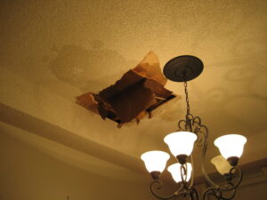 Upstairs water damage leak - San Diego CA