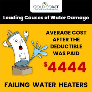 A water heater flood is one the most common causes for water damage in San Diego - Gold Coast Flood Restorations