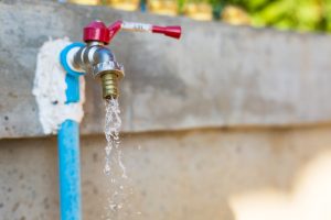 Water damage from leaking outdoor spigot. It can weaken a foundation over time orcause a mold infestation in your crawlspace.