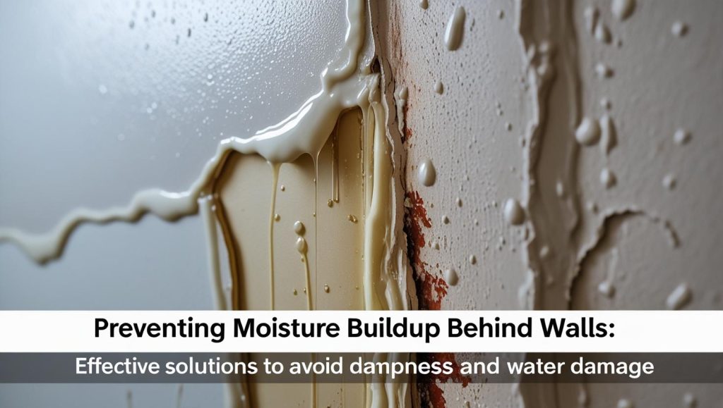 preventing moisture buildup behind walls