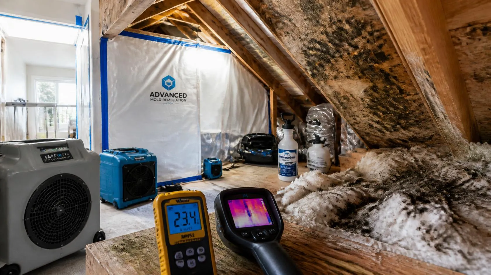 Attic- gold coast flood - San Diego